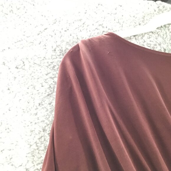 A.L.C. Demi Smock Detail Dress Bitter Chocolate S - Picture 7 of 10